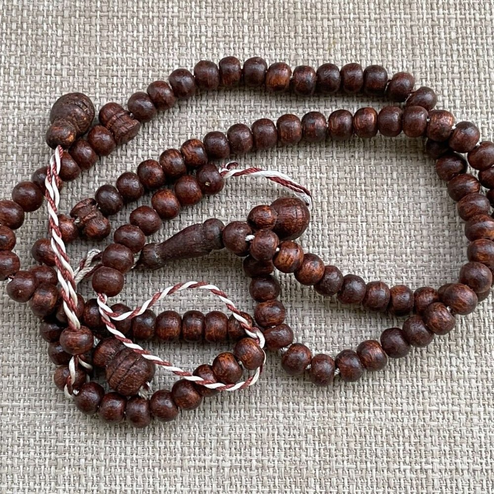 Tasbeeh Handmade Real Wood Dark Brown Beads Islamic Religious Beads Prayer Beads - Picture 9 of 10